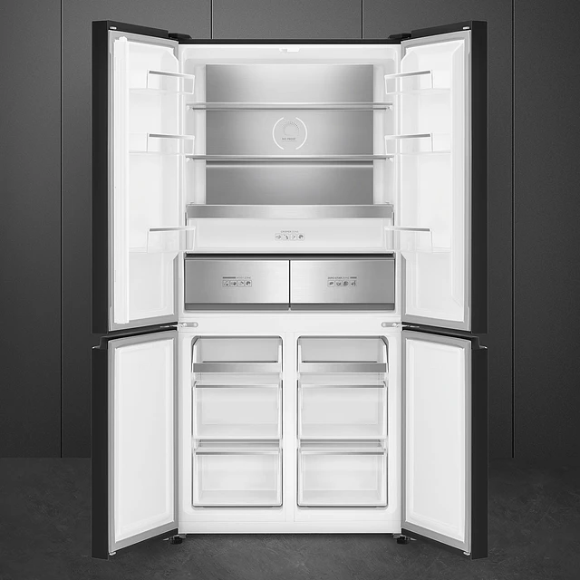 Frigorífico 4 Portas, Universal, Livre instalação, Dark Inox, 522L, FQI60KD