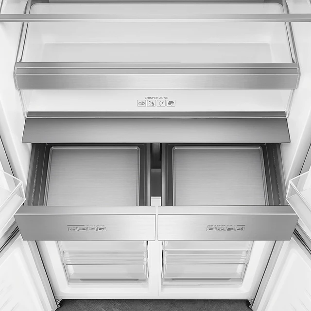 Frigorífico 4 Portas, Universal, Livre instalação, Dark Inox, 522L, FQI60KD
