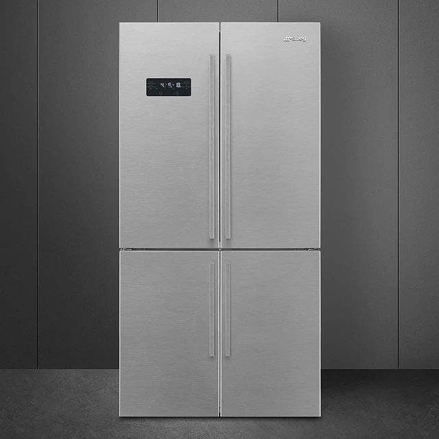 Frigorífico 4 Portas, Livre instalação, Inox escovado, Universal, 572L, FQ60XDAIE