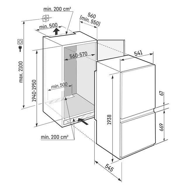 Combinado Liebherr ICNSd 5603 001 20