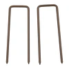 Cerca de Jardim de Liga de Alumínio Vedação Metálica Extensível com Rodas para Decoração 405x31x103,5 cm Marrom Escuro