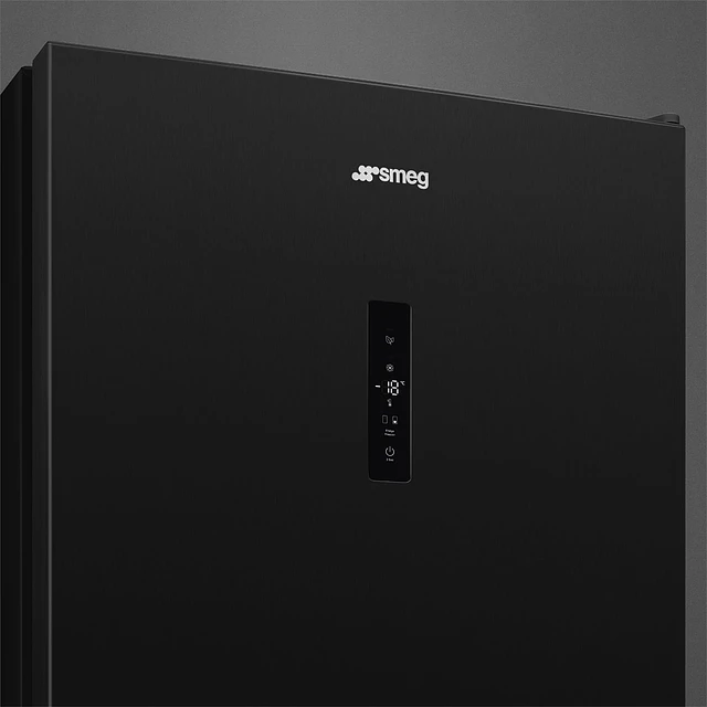 Frigorífico Combinado, Livre instalação, Universal, Dobradiças: Direito, Black Inox Look, RC20KDND