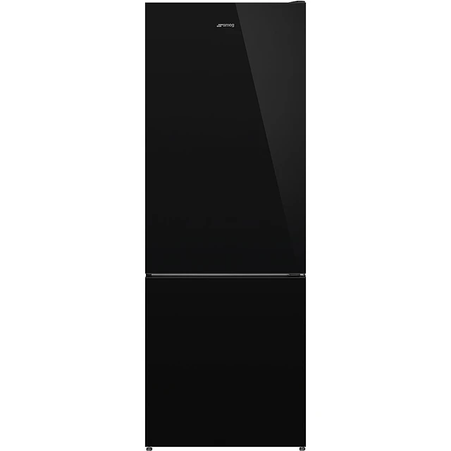 Frigorífico Combinado, Livre instalação, Universal, Dobradiças: Direito, Preto, FC48BGND