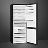 Frigorífico Combinado, Livre instalação, Universal, Dobradiças: Direito, Preto, FC48BGND