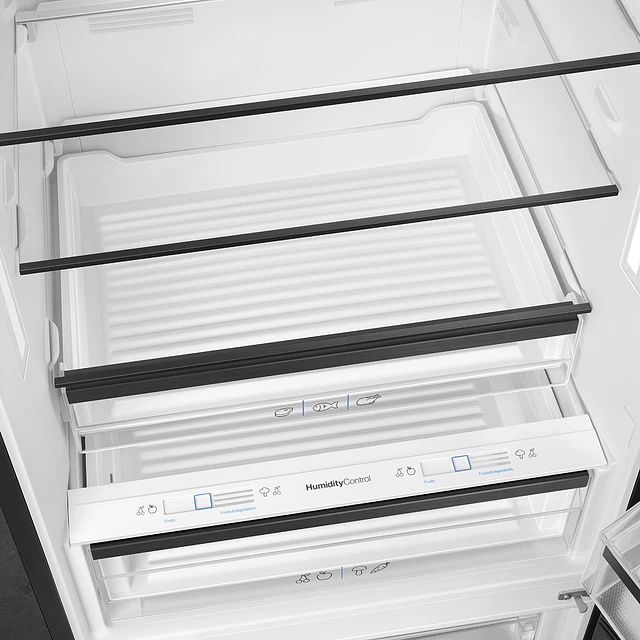 Frigorífico Combinado, Livre instalação, Universal, Dobradiças: Direito, Preto, FC48BGND