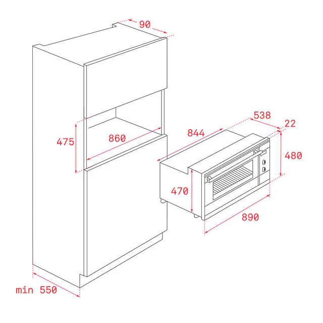 Forno Teka HSF9000 Inox