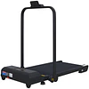 HOMCOM Passadeira 2 em 1 Passadeira com Guiador Dobrável 2,5 HP Velocidade Ajustável Máximo 10 km/h Passadeira Elétrica 130x59x96 cm Preto