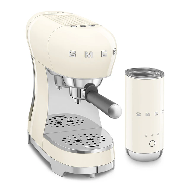 Máquina de Café Expresso Manual + Batedor de Leite, Creme ECF12CREU