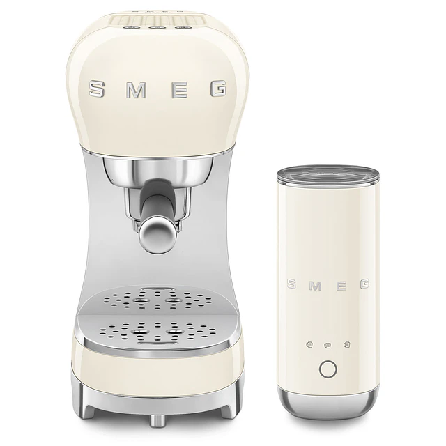 Máquina de Café Expresso Manual + Batedor de Leite, Creme ECF12CREU