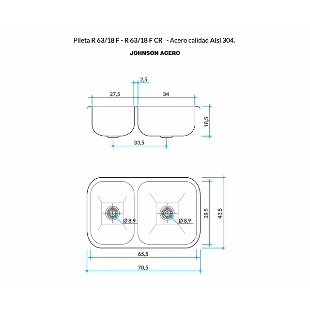 Lavaplatos R63/18 FCR