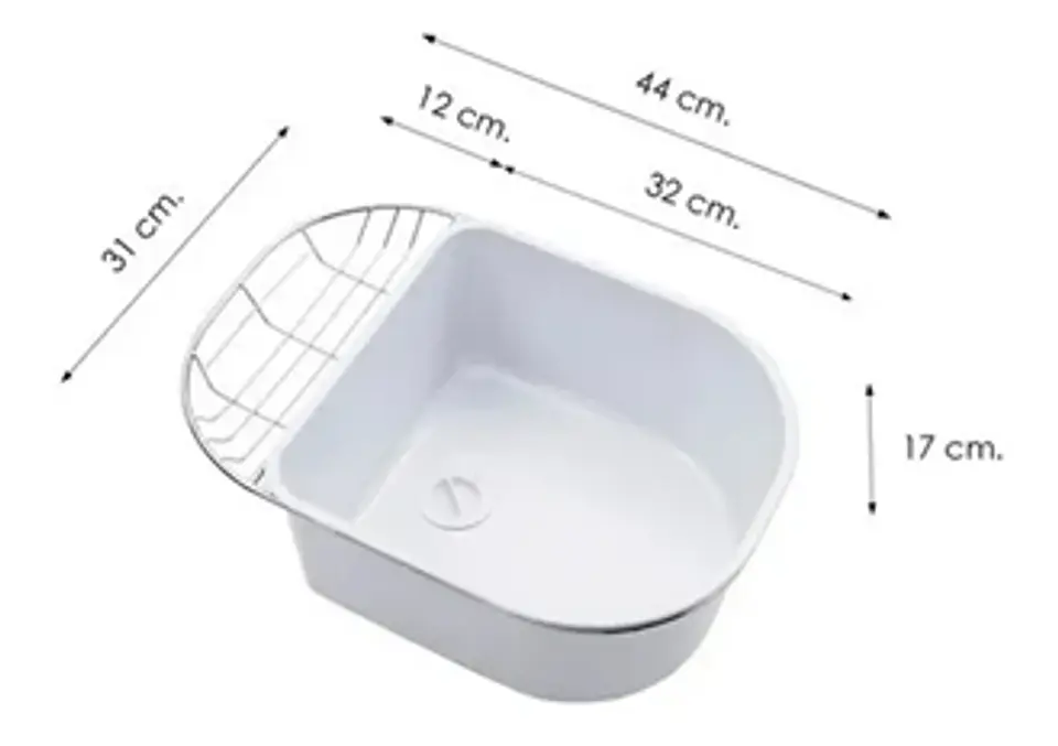 Cubeta Accesoria Piaclu Lavaplatos Luxor SI85A - SI71A 2