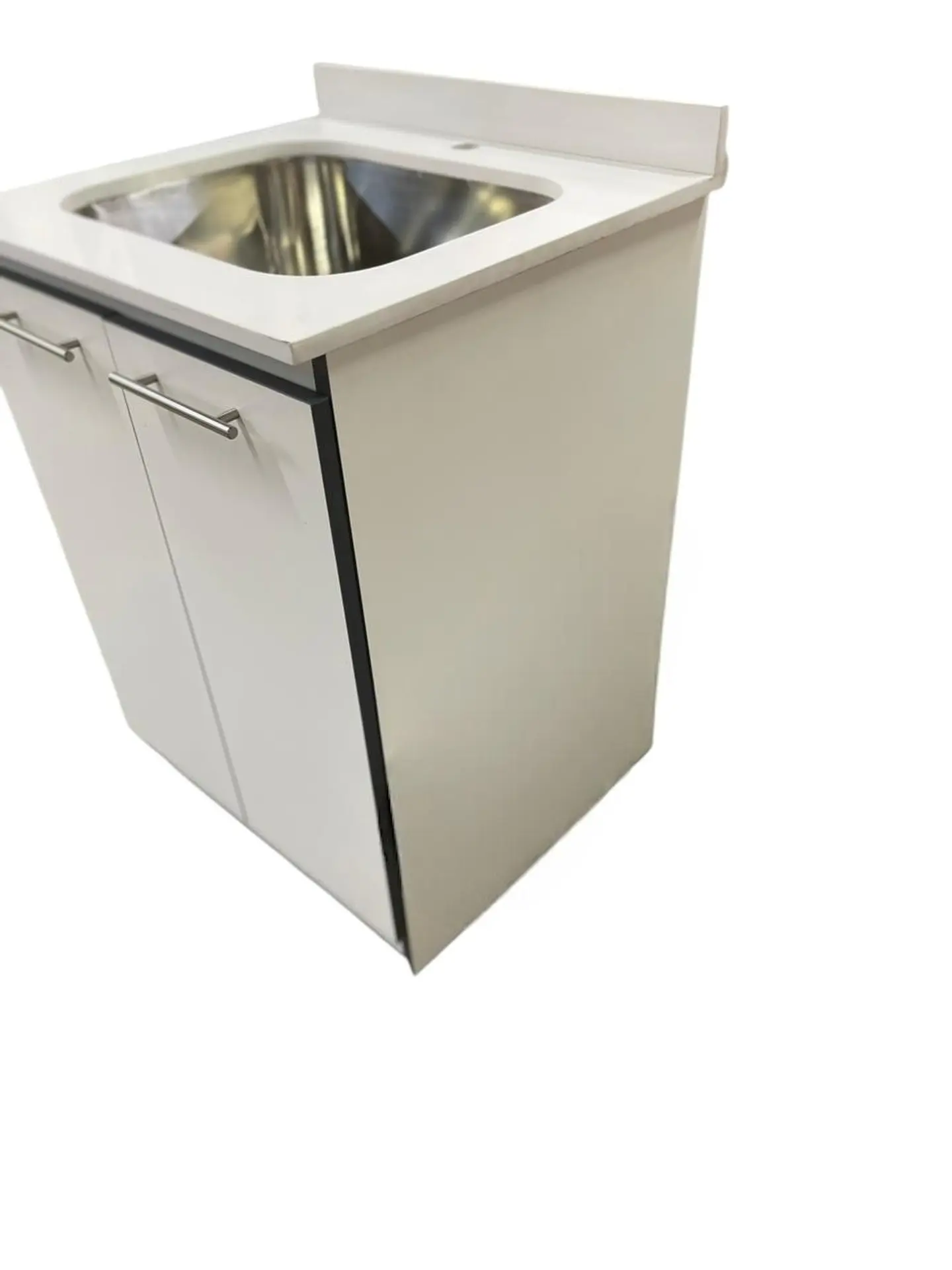 Mueble Cubierta Cuarzo con Lavadero Acero Inoxidable 5