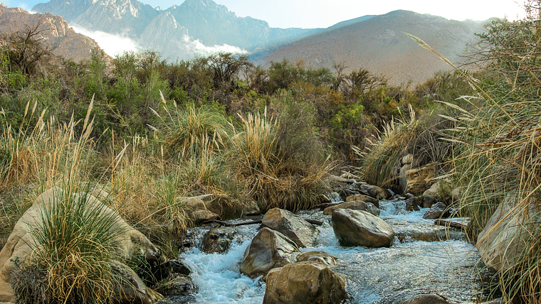 Rio y montaña al amanecer 1