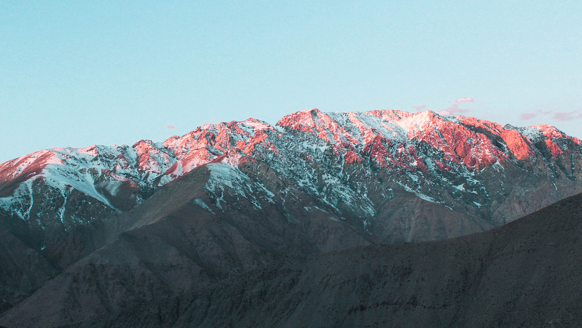 Atardecer y nieve  1