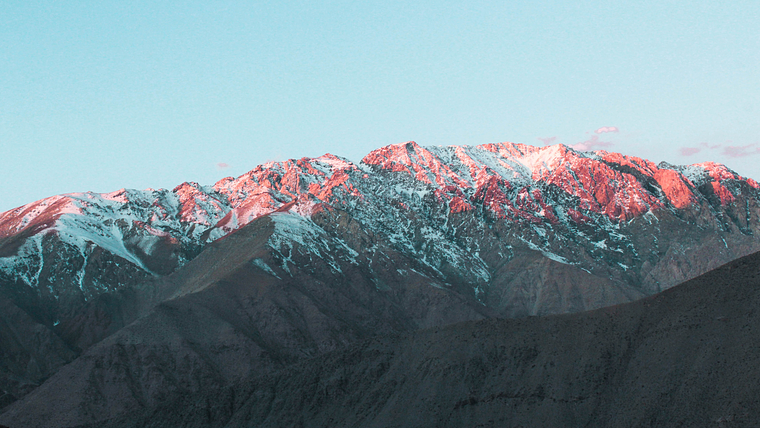 Atardecer y nieve  1