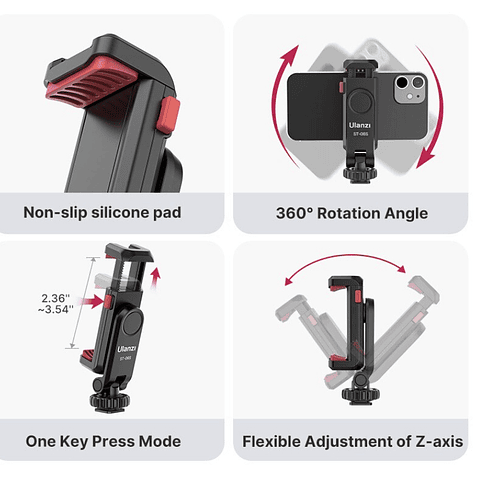Soporte Celular para Tripode - Montura Ulanzi de Smartphones