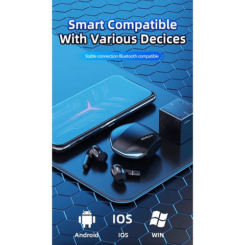 Audífonos Bluetooth Lenovo Thinkplus Live Pods GM2 Pro inalámbricos - NEGRO