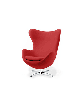 Silla sillon Huevo (Egg chair) Arne Jacobsen Rojo*