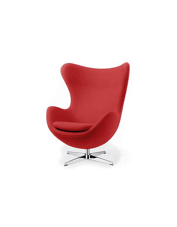 Silla sillon Huevo (Egg chair) Arne Jacobsen Rojo*