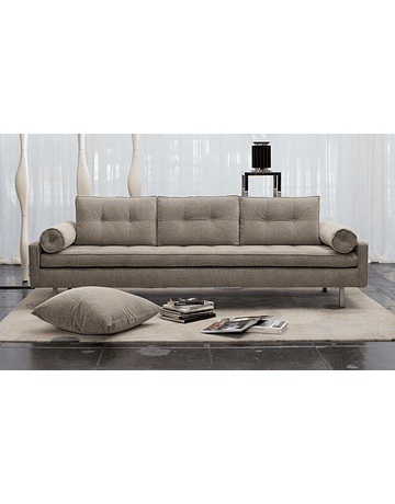 Sofa 3 Cuerpos Vioski - chicago I Sofá Gris Claro I