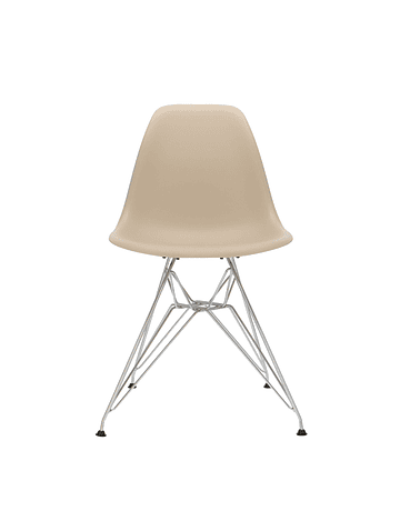 Silla Eames DSR Beige con patas metal EIFFEL