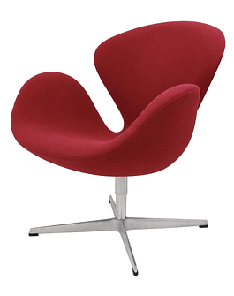 Silla poltrona Swan by Arne Jacobson Rojo*