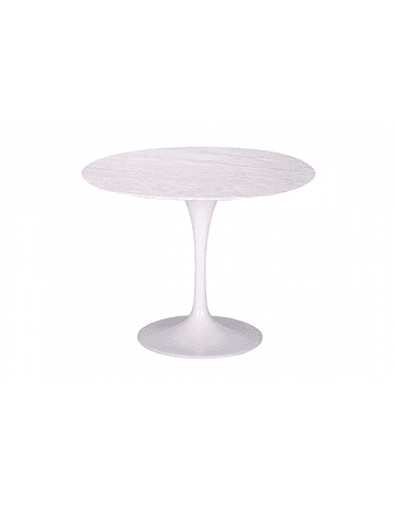 Mesa Tulip Eero Saarinen Mármol Carrara* 80cm con borde Biselado