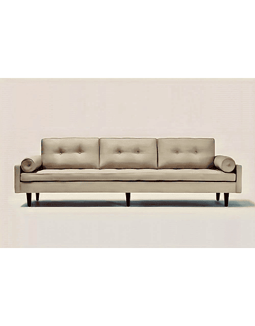 Sofa 3 Cuerpos Vioski - chicago I Sofá Cuero natural Caramel