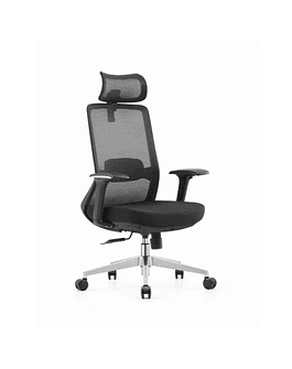 Silla Oficina Ergonómica Polar Color Negro