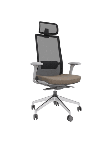 Silla de Oficina Ergonómica Polestar con Base de Aluminio