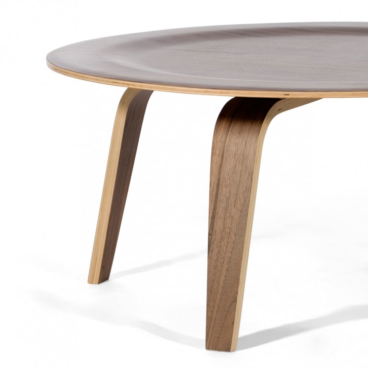Mesa De Centro Eames Plywood Walnut