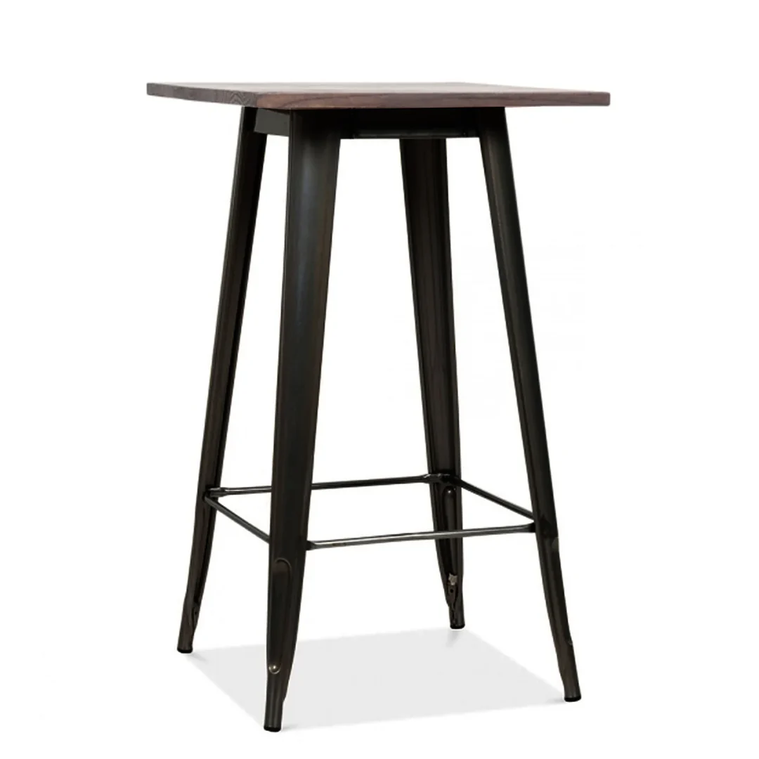 Mesa Tolix (Madera) 60x60cm