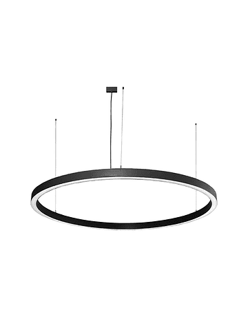  Lámpara Colgante Redonda LED 108W Luz Neutra Aro Ø160 Negra