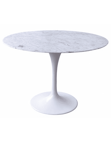 Mesa Tulip Eero Saarinen Mármol Carrara* 90 cm con borde Biselado 