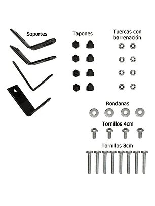 Set Hardware y fijaciones metálicas sillas Eames 