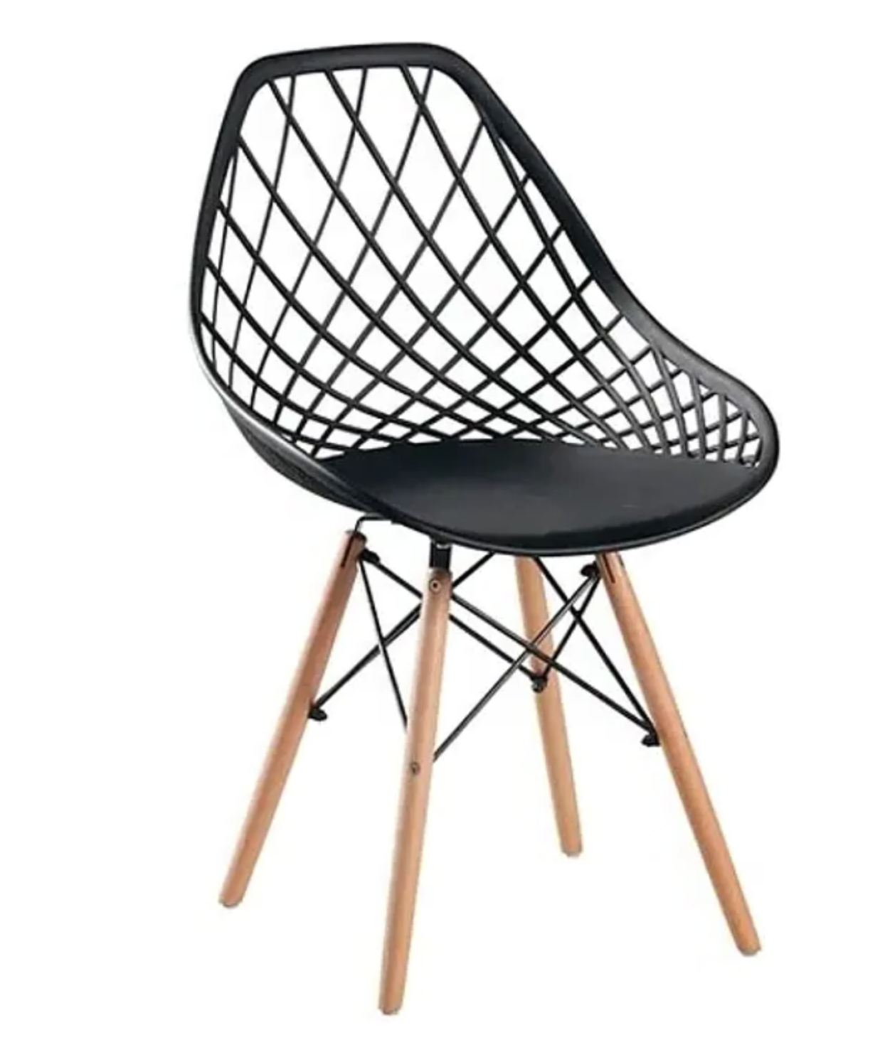 Silla Eames Mesh Single - Negro / Blanco