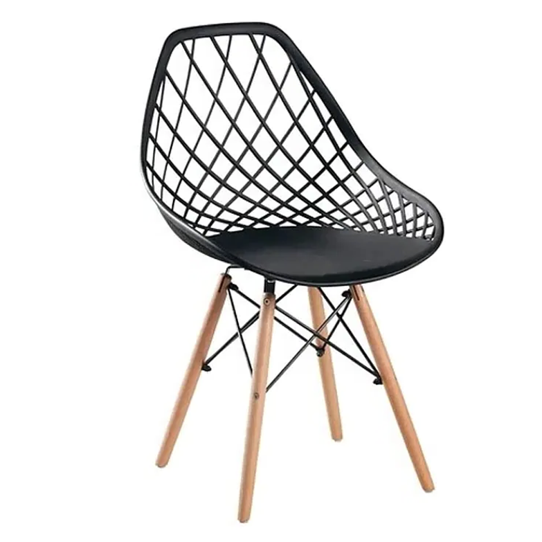 Silla Eames Mesh Single - Negro / Blanco  1