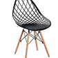 Silla Eames Mesh Single - Negro / Blanco  - Miniatura 1