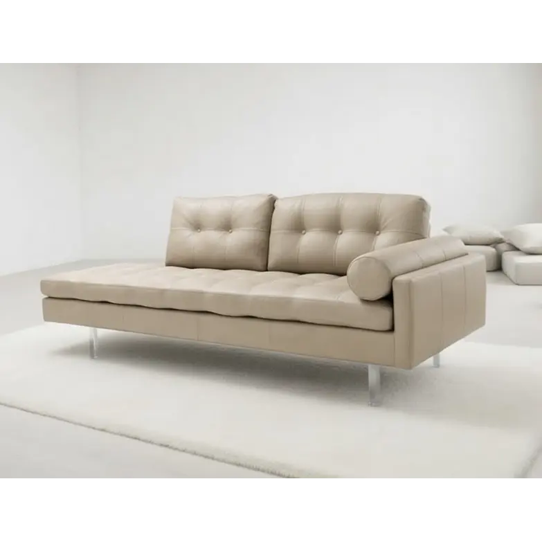 Sofa 3 cuerpos Daybed Vioski - Chicago I Lounge Cuero Natural Caramelo 2
