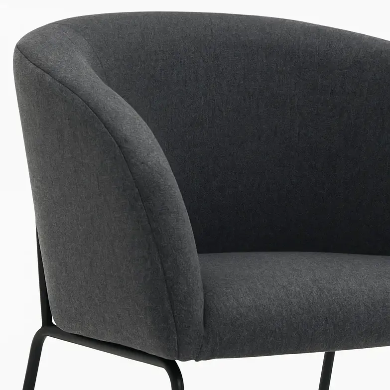 Sillón Arko de Terciopelo Gris 5