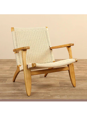 Butaca Danesa Wegner Madera / Hilo de Cuerda