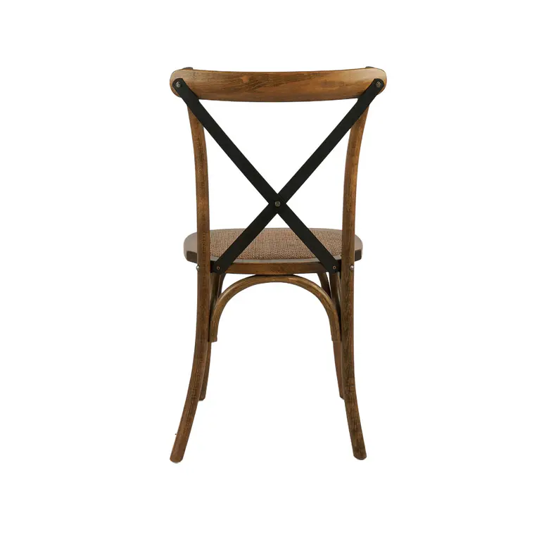 Silla Crossback Madera Nogal / Ratan Tostado 4