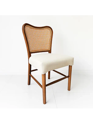 Silla Boho Chic de Respaldo Trenzado 