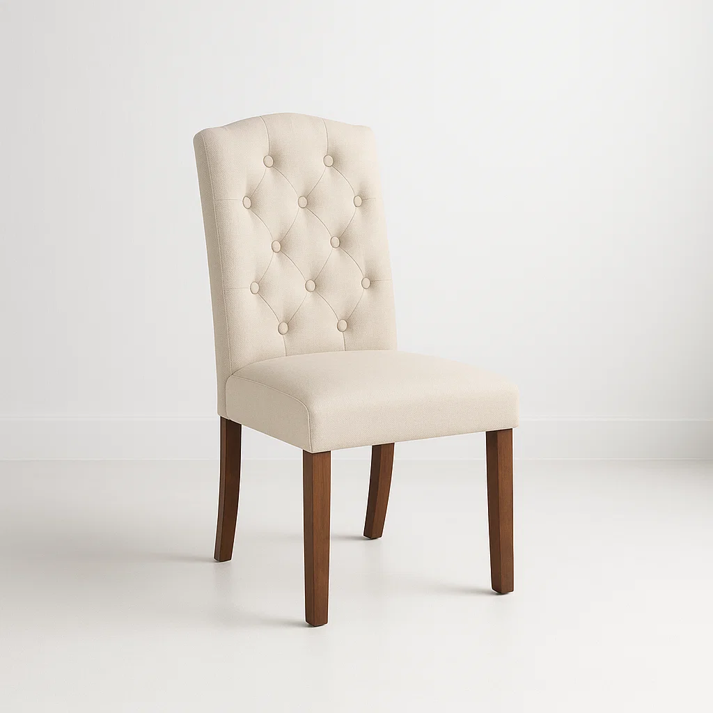 Silla de Comedor Madera Acolchada Luis XV