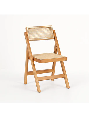 Silla Mistral Plegable / Madera Rattan Natural