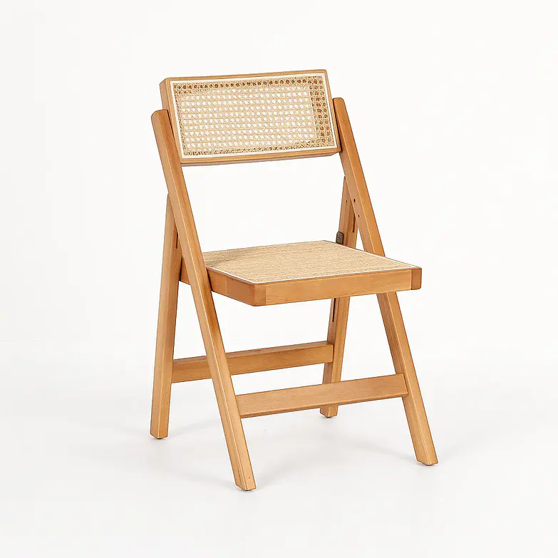 Silla Mistral Plegable / Madera Rattan Natural 1