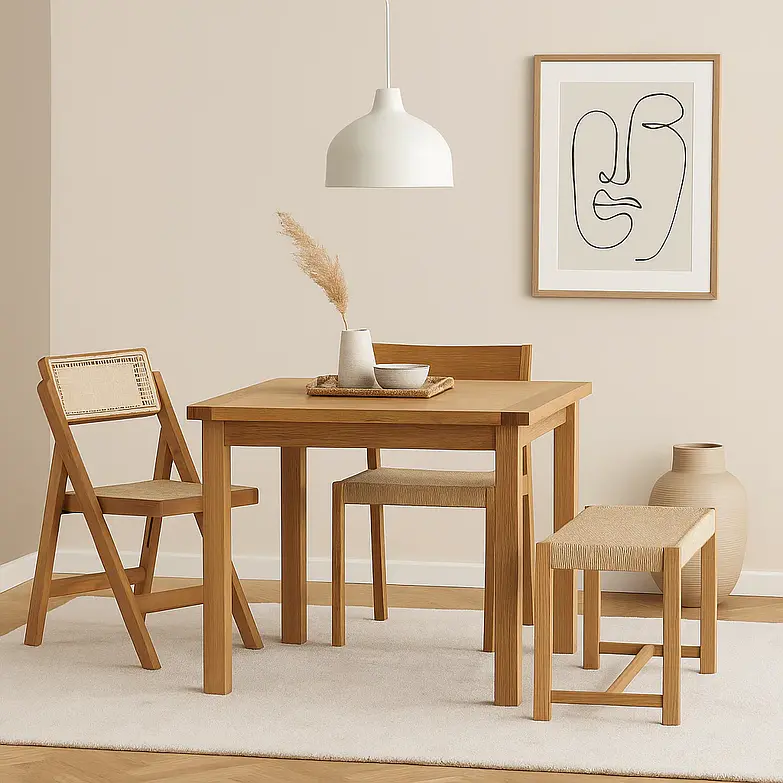 Silla Mistral Plegable / Madera Rattan Natural 3