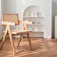 Silla Chandigarh Madera y Rattan - Natural - Miniatura 5