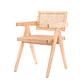 Silla Chandigarh Madera y Rattan - Natural - Miniatura 1