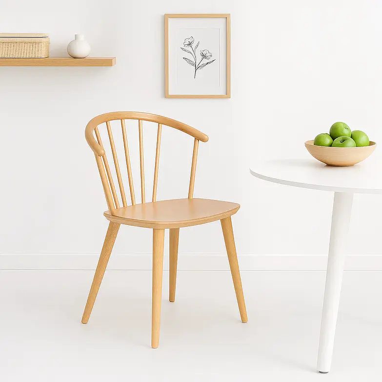 Silla Lykke de Madera - Natural 2